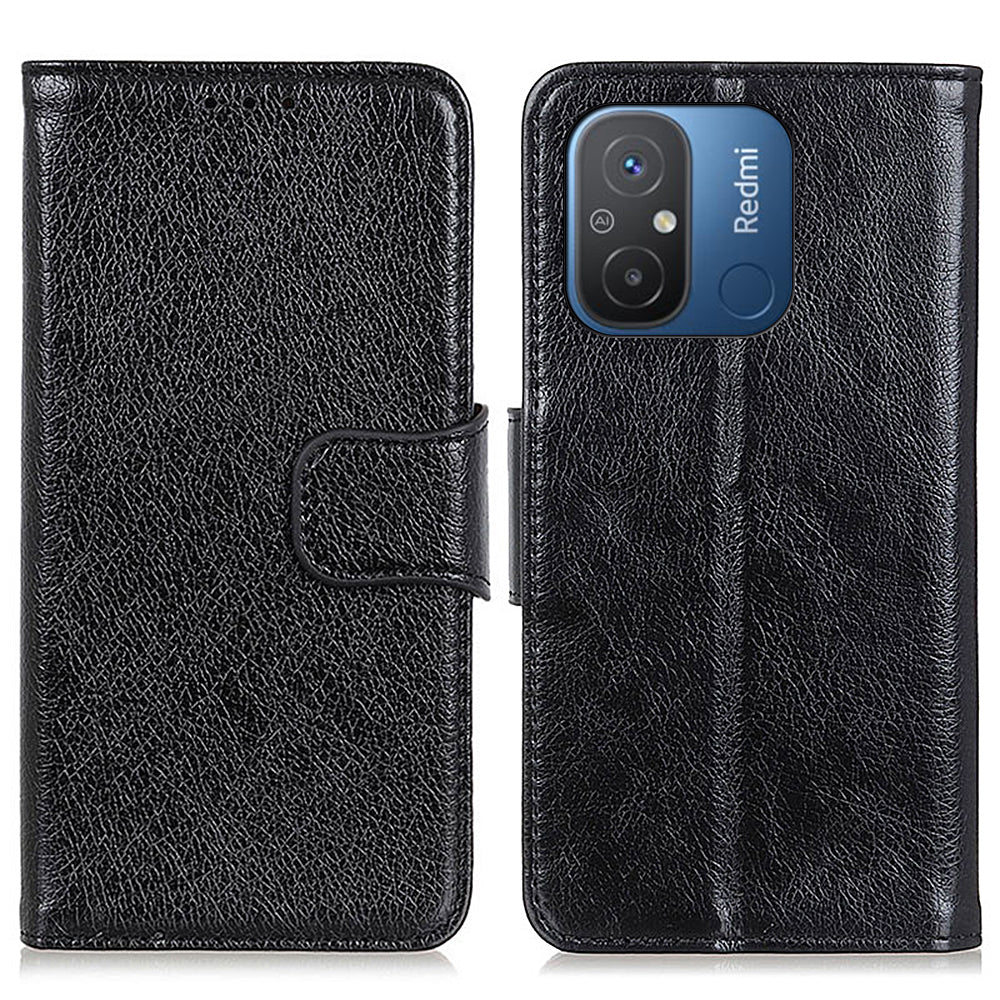 For Xiaomi Redmi 12C 4G 11A 4G Split Leather Protective Phone Case Nappa Texture Stand Flip Wallet Phone Cover For Xiaomi Redmi 12C 4G 11A 4G Split Leather Protective Phone Case Nappa Texture Stand Flip Wallet Phone Cover